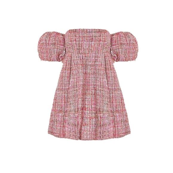 alamour the label mini pink tweed dress - Picture 4 of 5